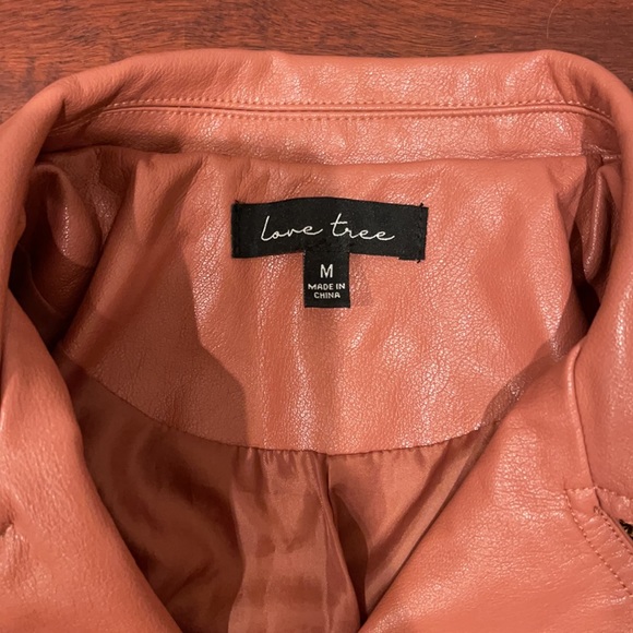 Peach color Moto Jacket, Women size M . New without tags - Picture 3 of 3